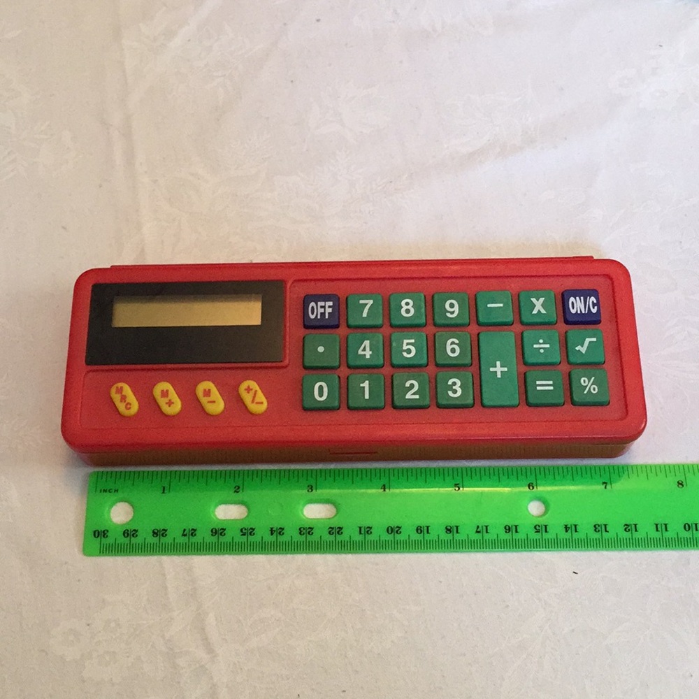 Calculator pencil box
